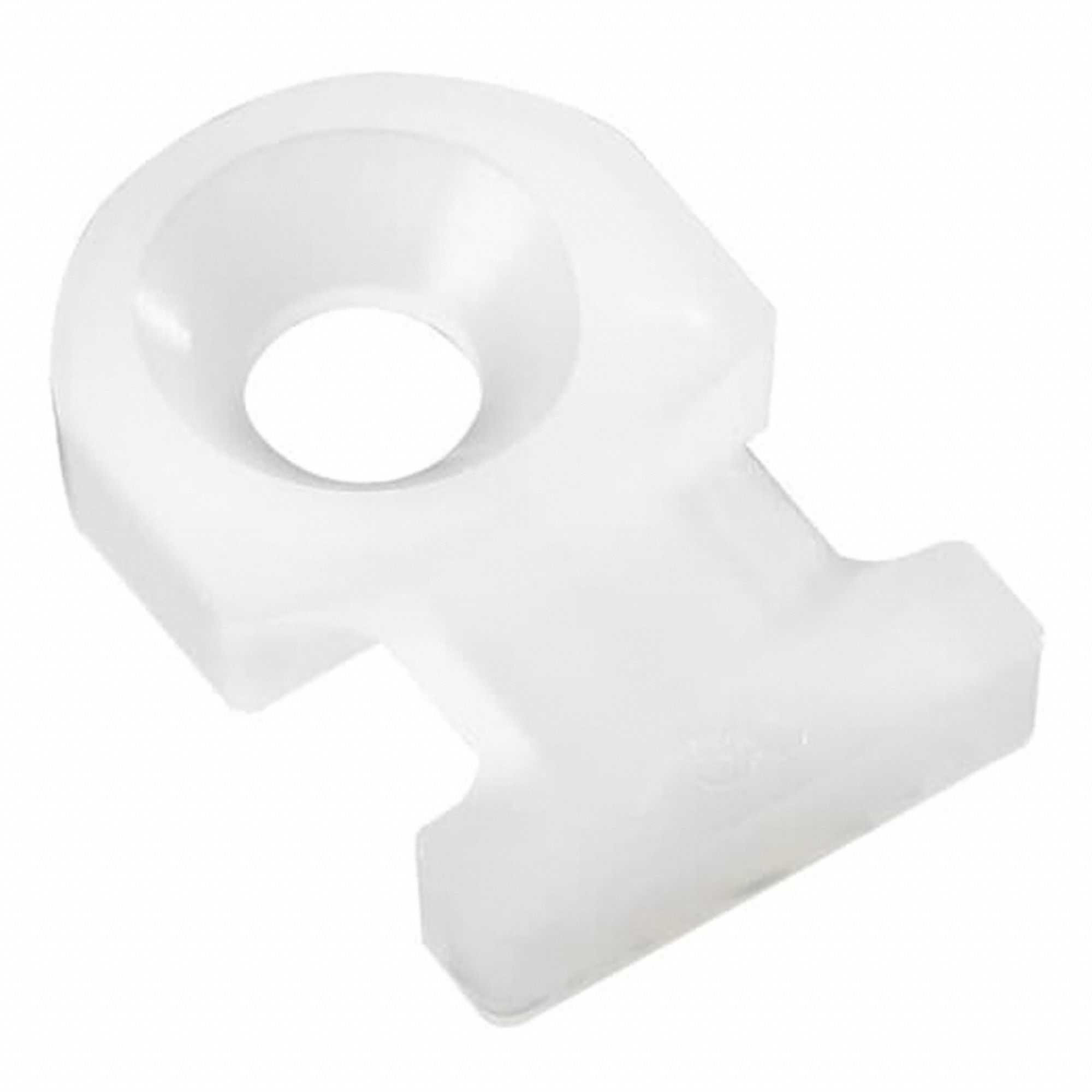 CABLE TIE MOUNT, NYLON 6/6, NATURAL, 0.50 IN W, 0.13 IN H, FOR CABLE TIE, ¾ IN, 1000 PK