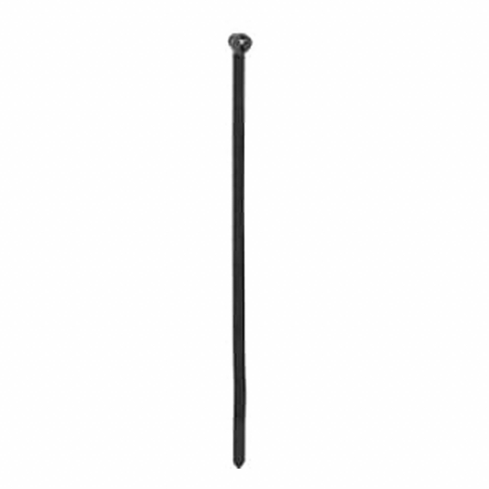 CABLE TIE, NYLON 6/6, BLK, 0.1 IN W, 6.7 IN, UV/WEATHER RESISTANT, STAINLESS STEEL BARB