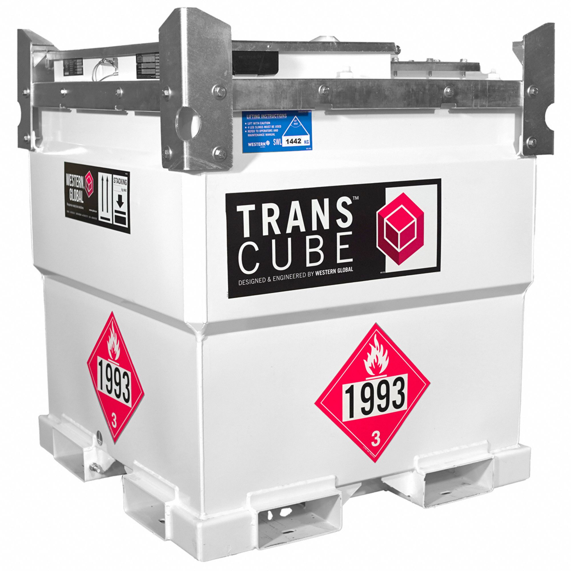 White, Square, Fuel Tank 796U50TCGWN0010 Grainger