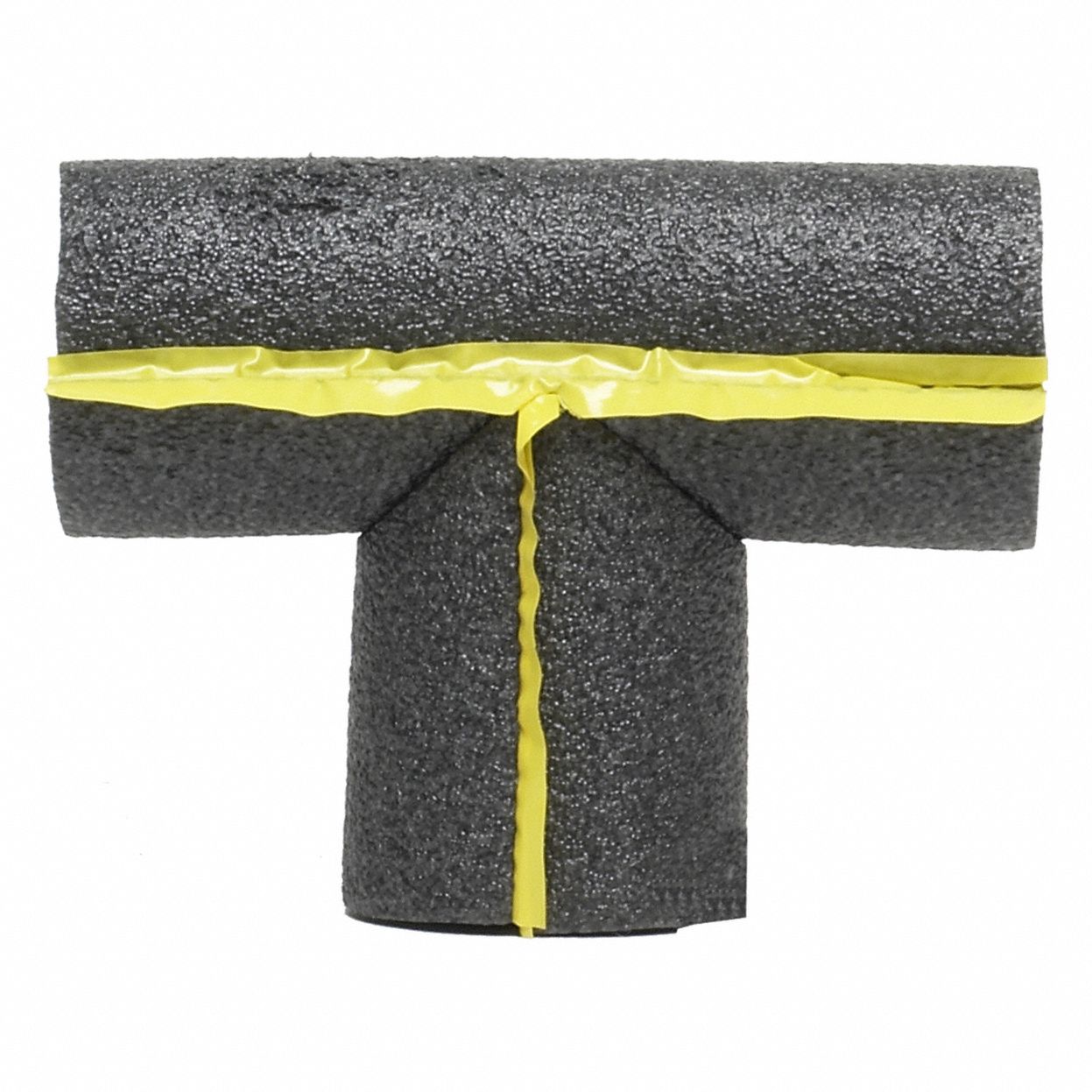 Pipe Fitting Insulation: Polyethylene, Slit with Adhesive, 3/8 in Thick, 3/4 in ID, 2.1 R-Value