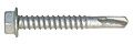 Self-Drilling Screw: #10 Size, 1 1/4 in Lg, Steel, Climaseal™, Hex Washer, External Hex, 500 PK