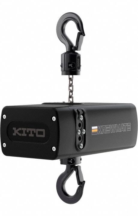 Electric Chain Hoist: H4 - Heavy Duty, 230V AC, Hook Mounted - No Trolley, 60 ft Max Lifting Lg