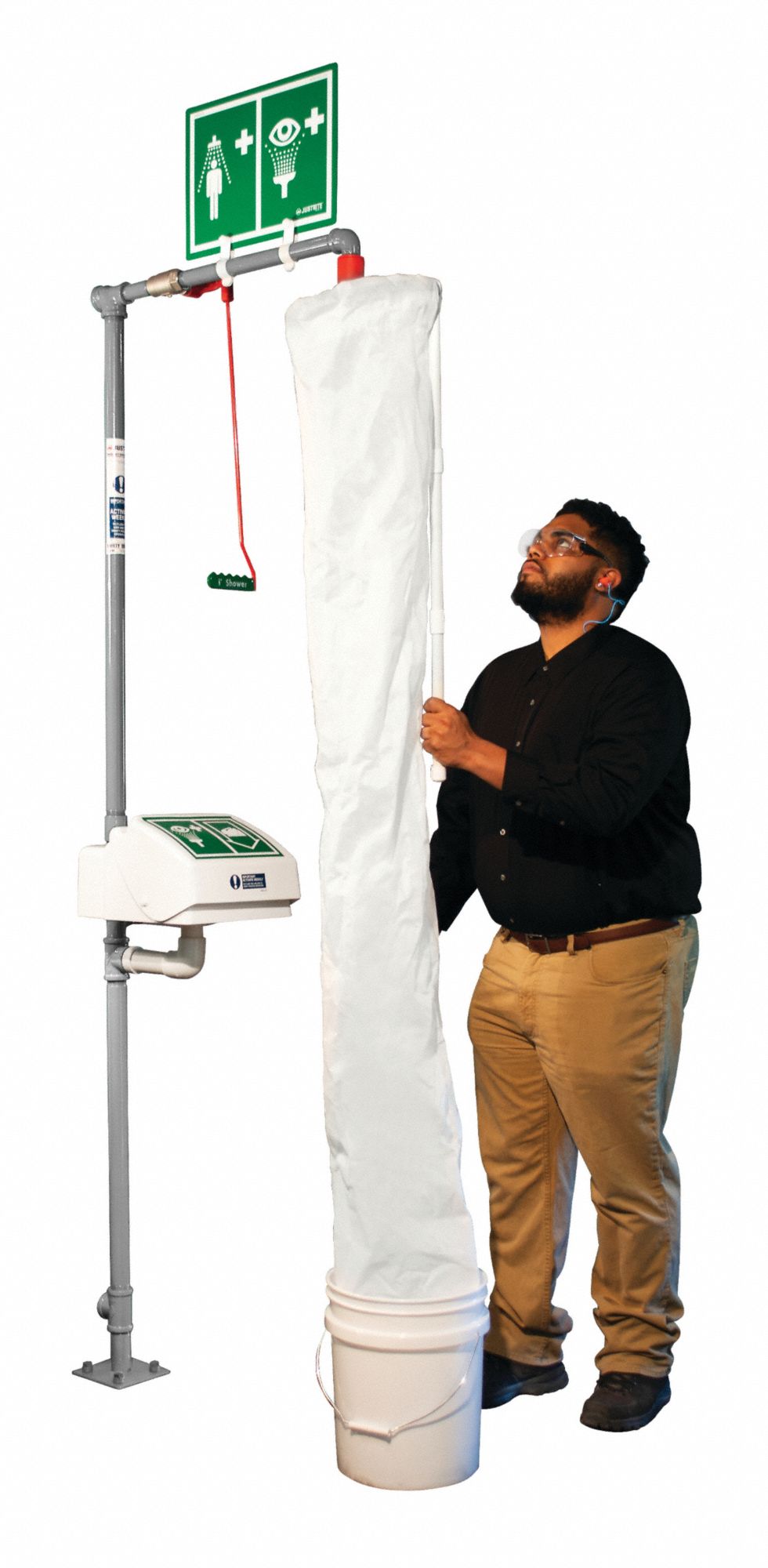 Safety Shower Test Kit White 11 D