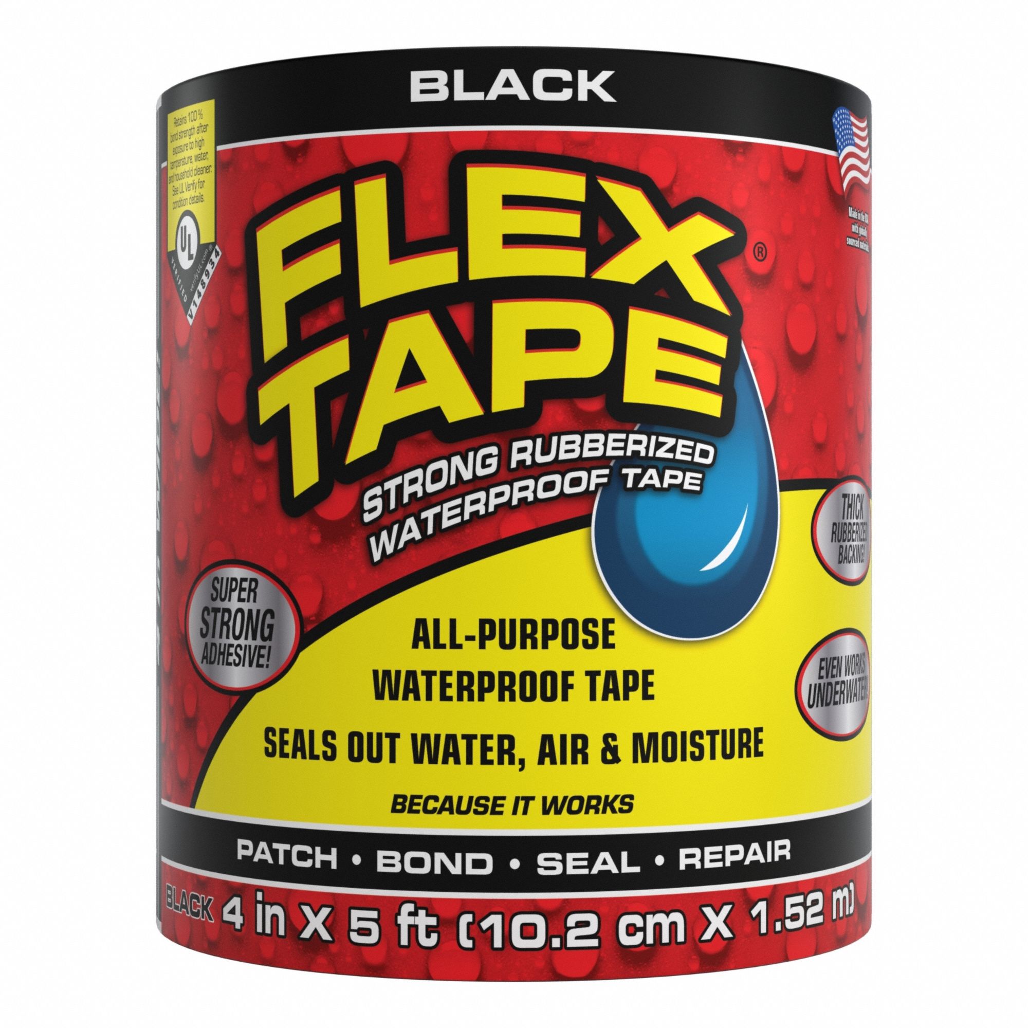Rubberized Tape, Black,