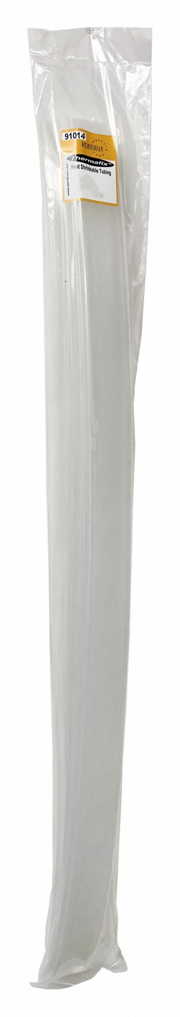 HEAT SHRINK TUBING, POLYOLEFIN, CLEAR, 2:1 SHRINK, 10 FT, ½ IN ID BEFORE SHRINKING