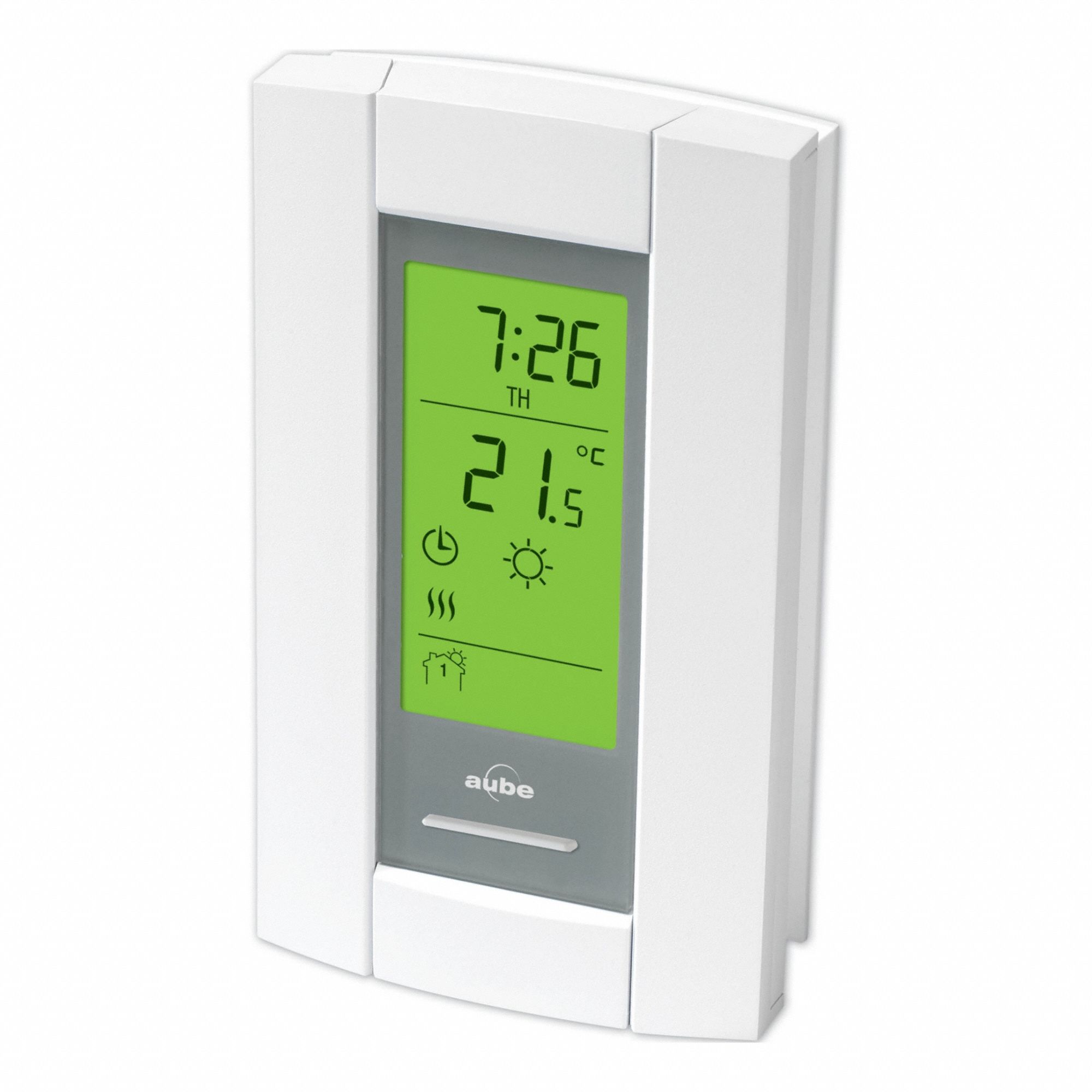HONEYWELL HOME Thermostat Prog Amb 240V 15A Dp: 7-Day, 40° to 86°F, On-Standby, 240 V AC Volt, 1H (MPN TH115-A-240D-B/U). Key specifications — System Settings: On-Standby; Programming Capability: 7-Day; Switch Type/Action: SPDT, Open on Rise; Temperature Control Range: 40° to 86°F; Stages: 1H; Key Features: Battery Free Backup; Fan Settings: No Fan Setting; Brand: HONEYWELL HOME.