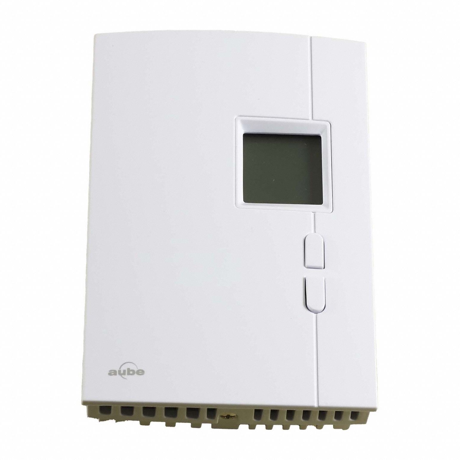 RESIDEO Thermostat: Heat Only, Heat, 40°F to 85°F, Push Button, 120V AC/240V AC, SPST, Open on Rise (MPN TH401). Key specifications — Application: Heat Only; Key Features: Fan-Forced Heaters (up to 2500 W at 240 VAC); System Settings: Heat; Switch Type/Action: SPST, Open on Rise; Temperature Control Range: 40°F to 85°F; Stages: 1H; Voltage: 120V AC; 240V AC.