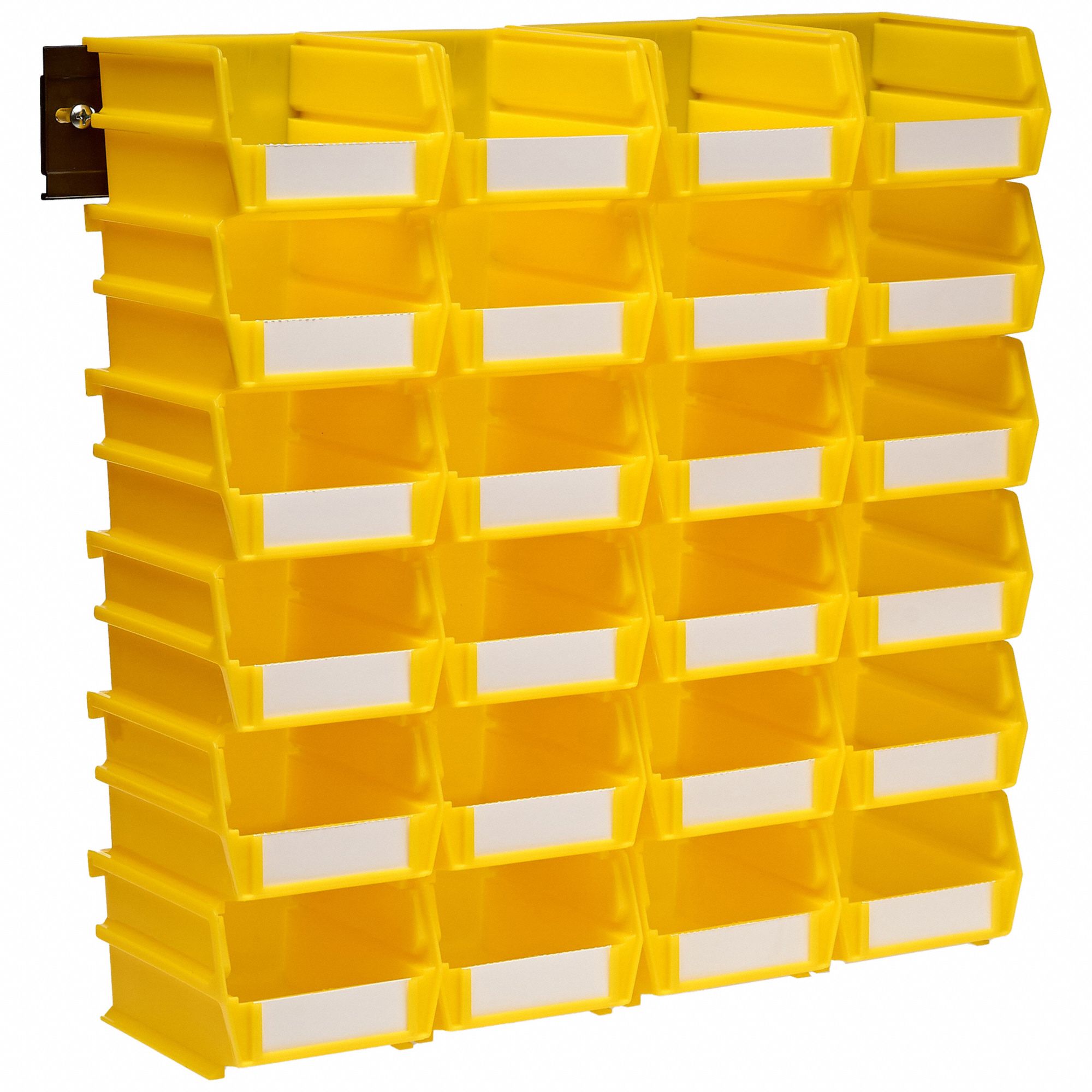 HANGING BIN WALL SYSTEM, YELLOW, 5 3/8 X 4 1/8 X 3 IN, POLYPROPYLENE