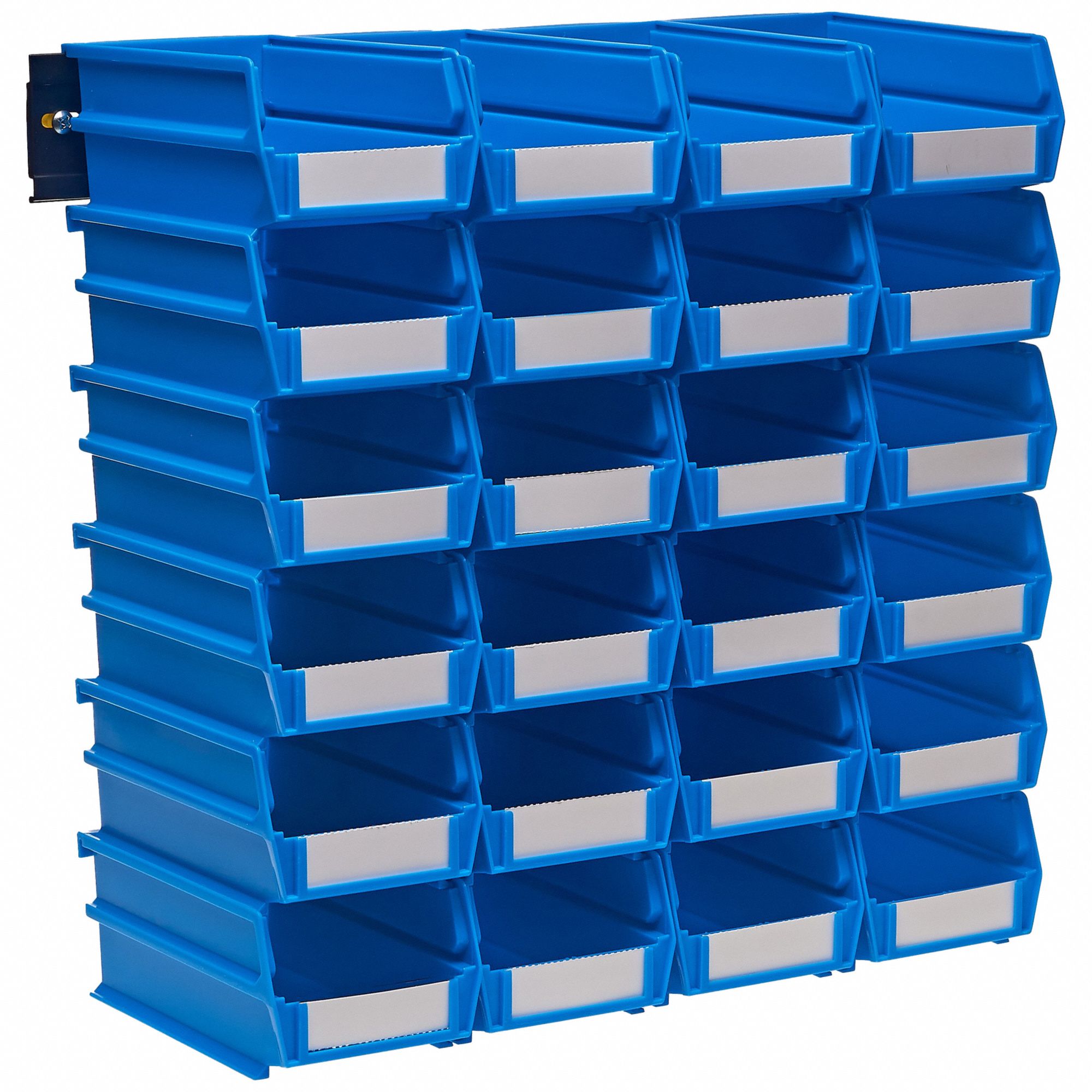 HANGING BIN WALL SYSTEM, BLUE, 7 3/8 X 4 1/8 X 3 IN, POLYPROPYLENE