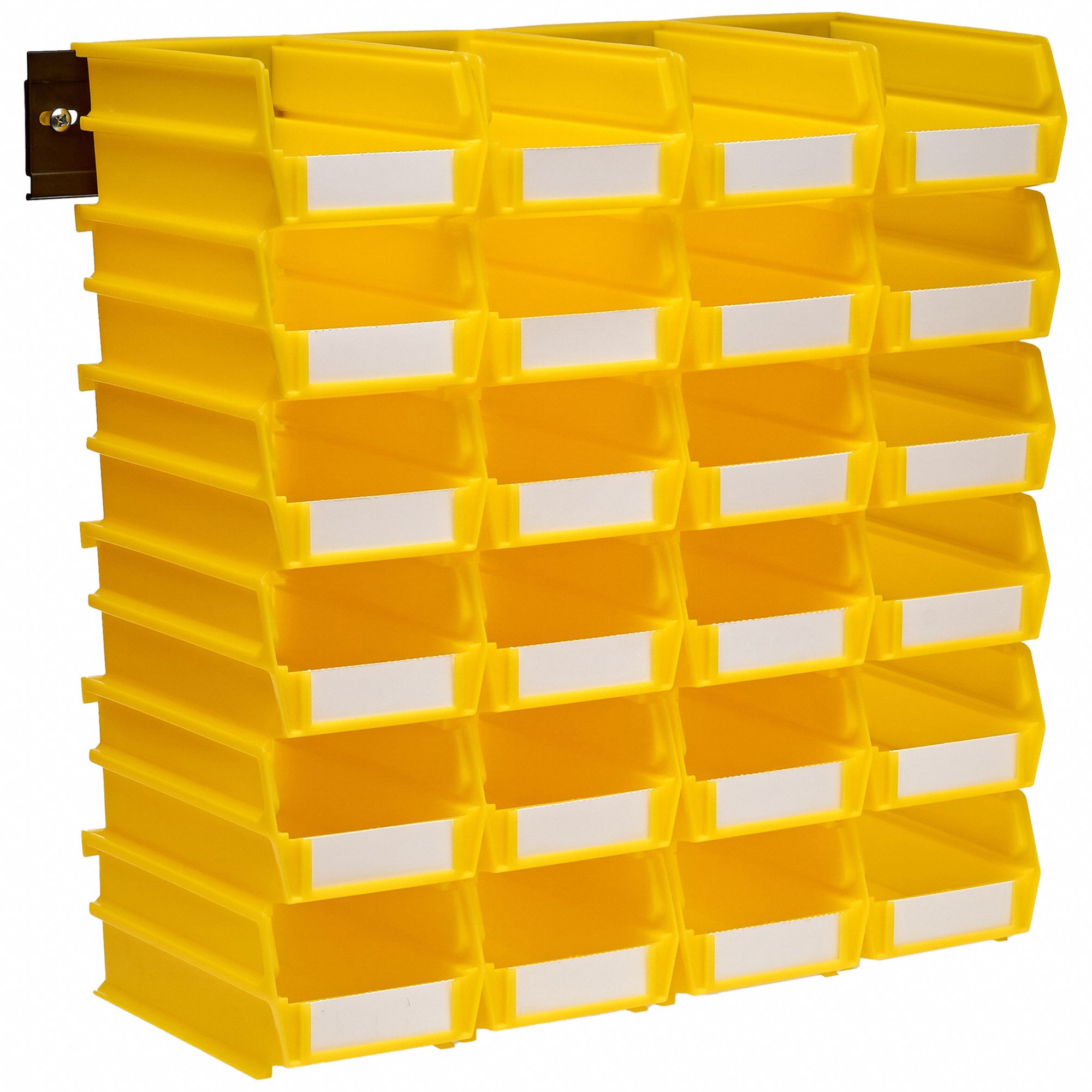 HANGING BIN WALL SYSTEM, YELLOW, 7 3/8 X 4 1/8 X 3 IN, POLYPROPYLENE