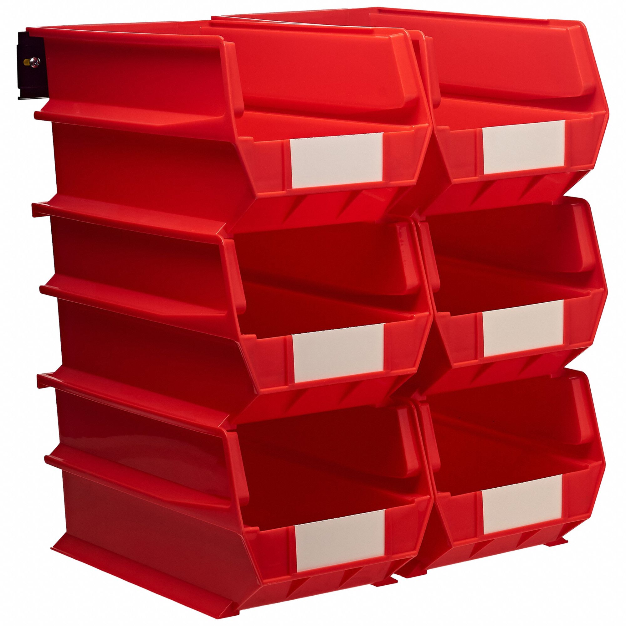 HANGING BIN WALL SYSTEM, RED, 14 3/4 X 8 1/4 X 7 IN, POLYPROPYLENE