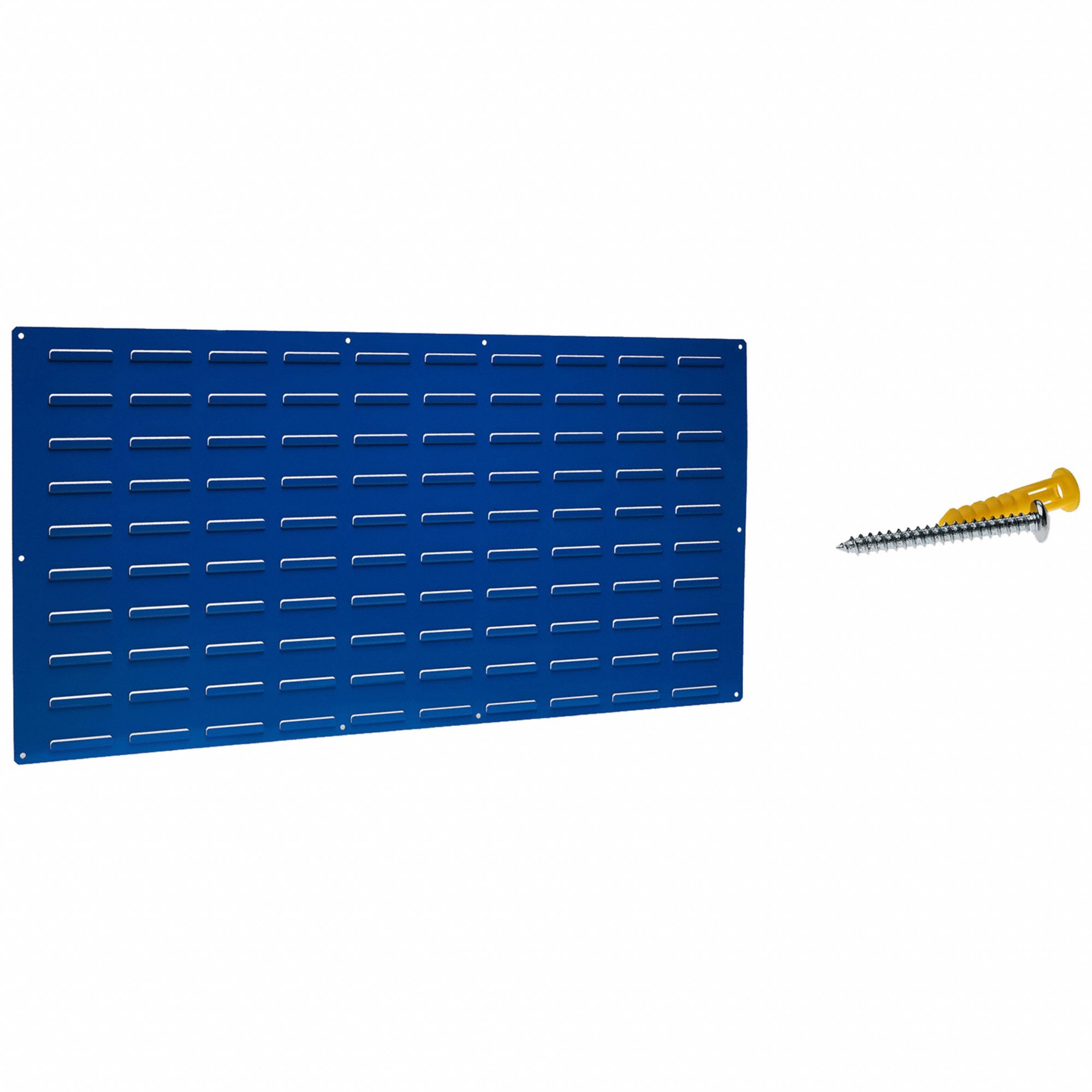 HANGING BIN LOUVERED PANEL, BLUE, 5/8 X 48 X 24 IN, EPOXY COATED STEEL