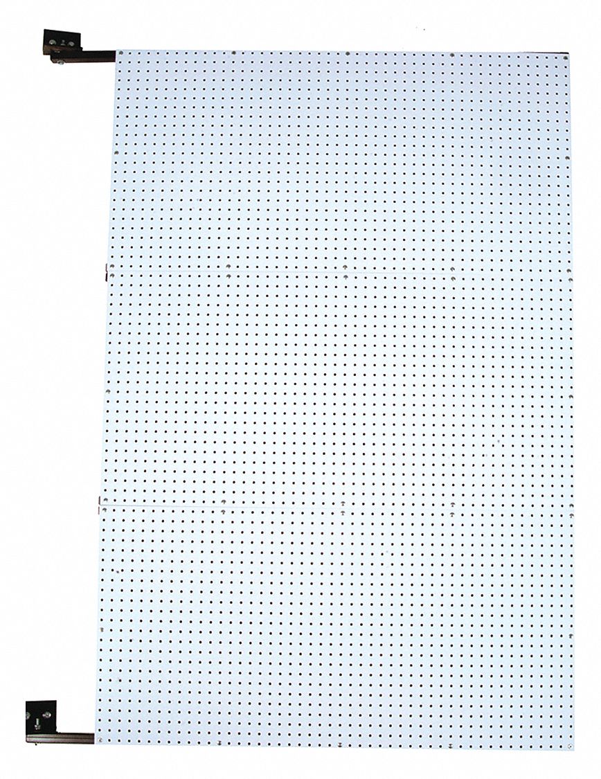 XTRAWALL PEGBOARD SWING PANEL, 575 LB CAPACITY, 56 RADIUS, WHT, 48 X 72