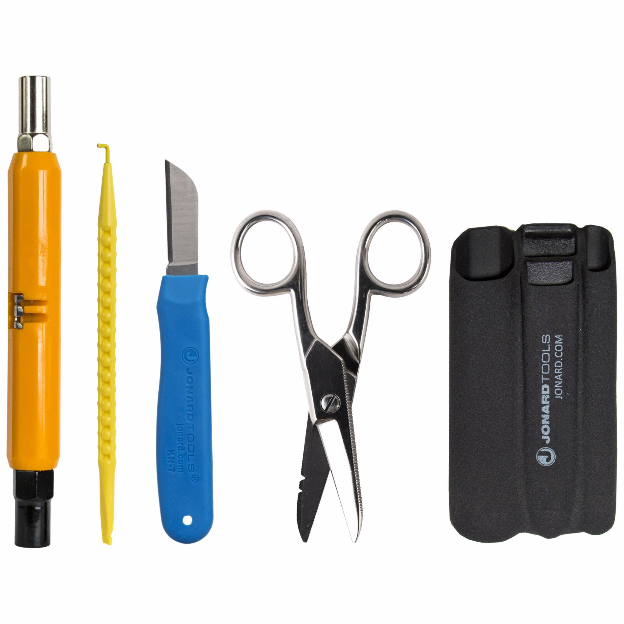 Communications Tool Kit: 4 Total Pcs, Tool Pouch, 10 or less Pieces Range