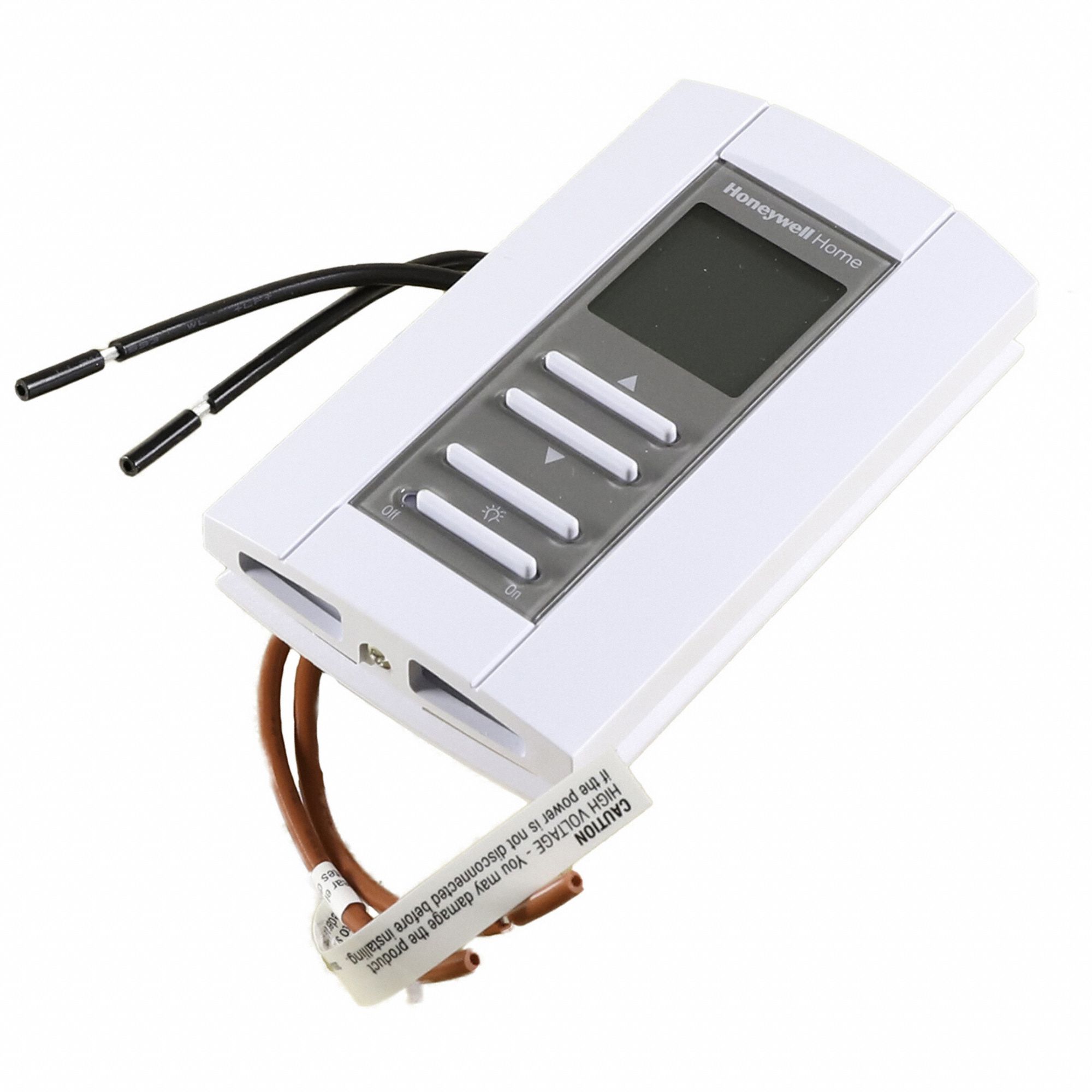 Line Voltage Thermostat: Heat Only, Heat-Off, 32° to 122°F, Push Button, 208V AC, 1H