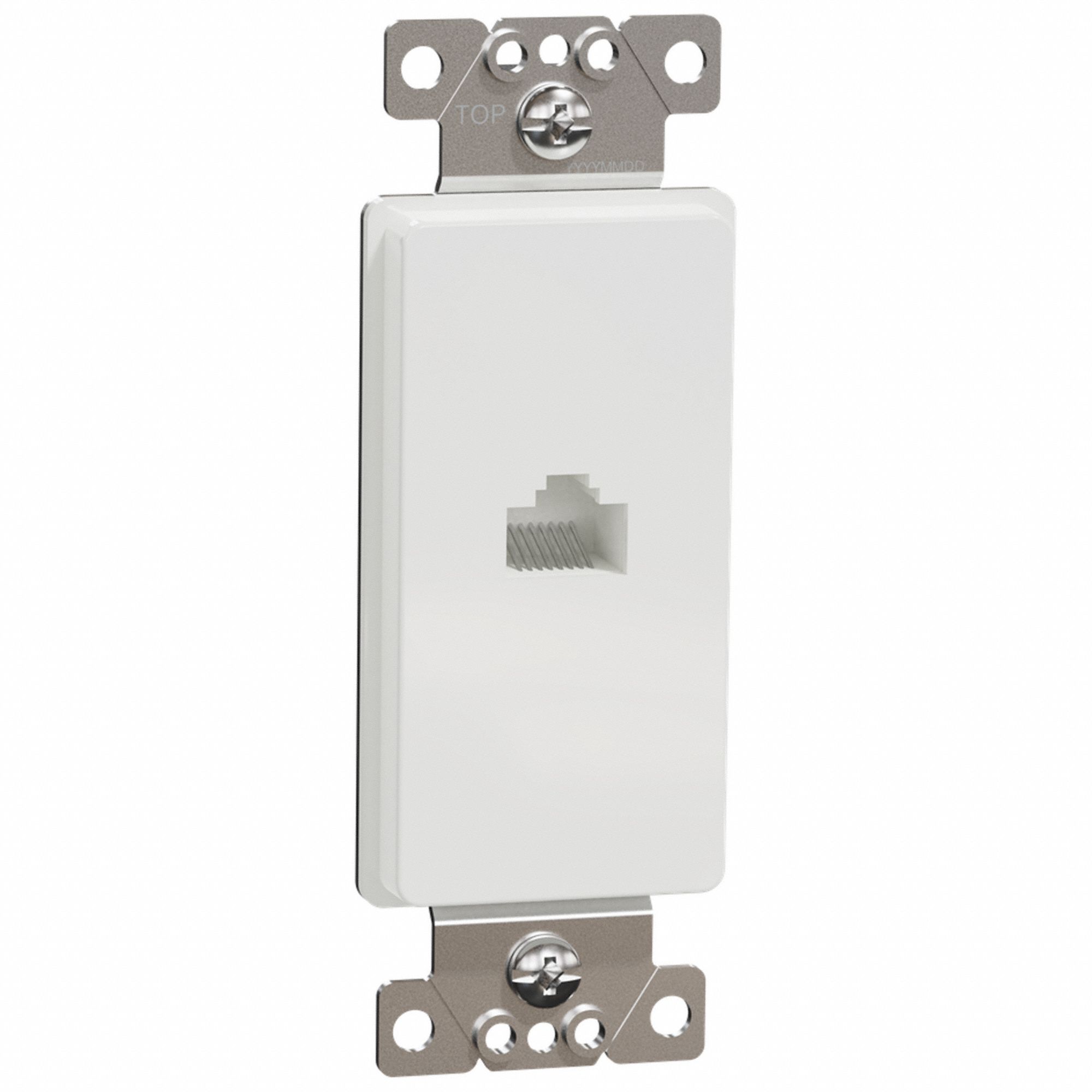 WALL PLATE,4 1/16 IN L,WHITE