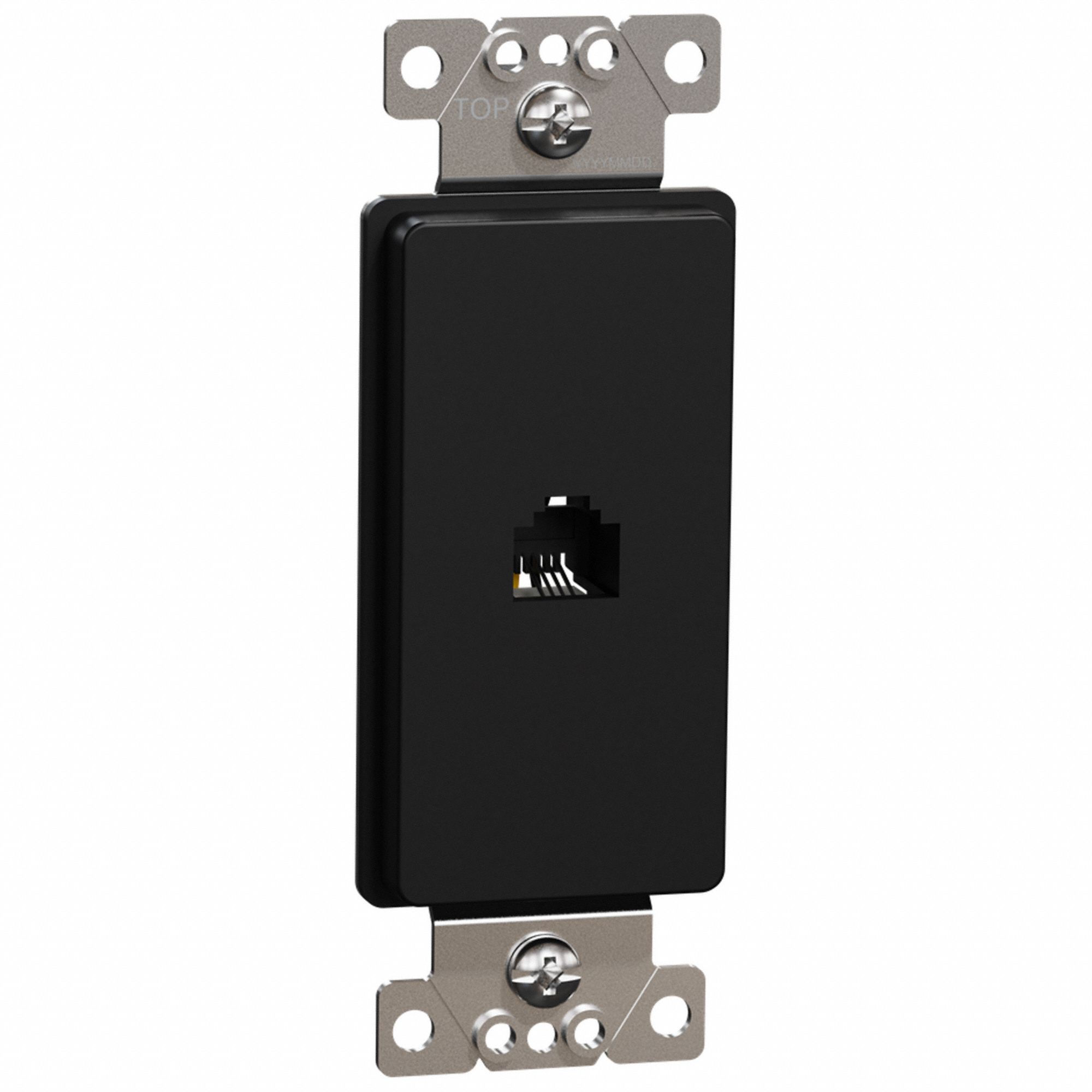 WALL PLATE,4 1/16 IN L,BLACK