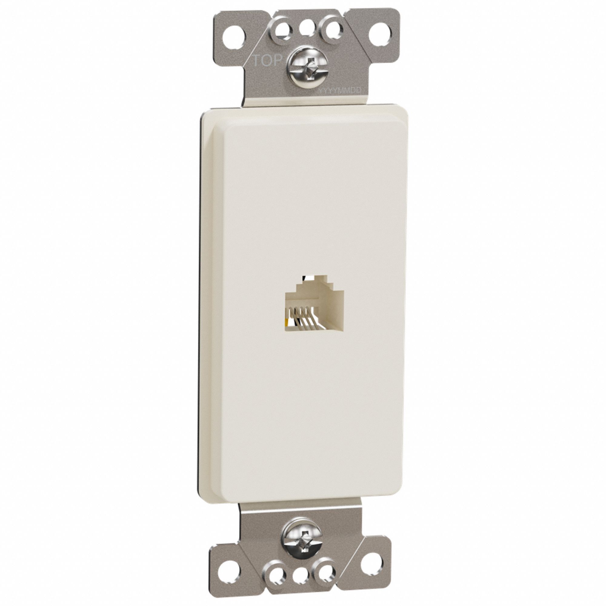 WALL PLATE,4 1/16 IN L,LIGHT ALMOND