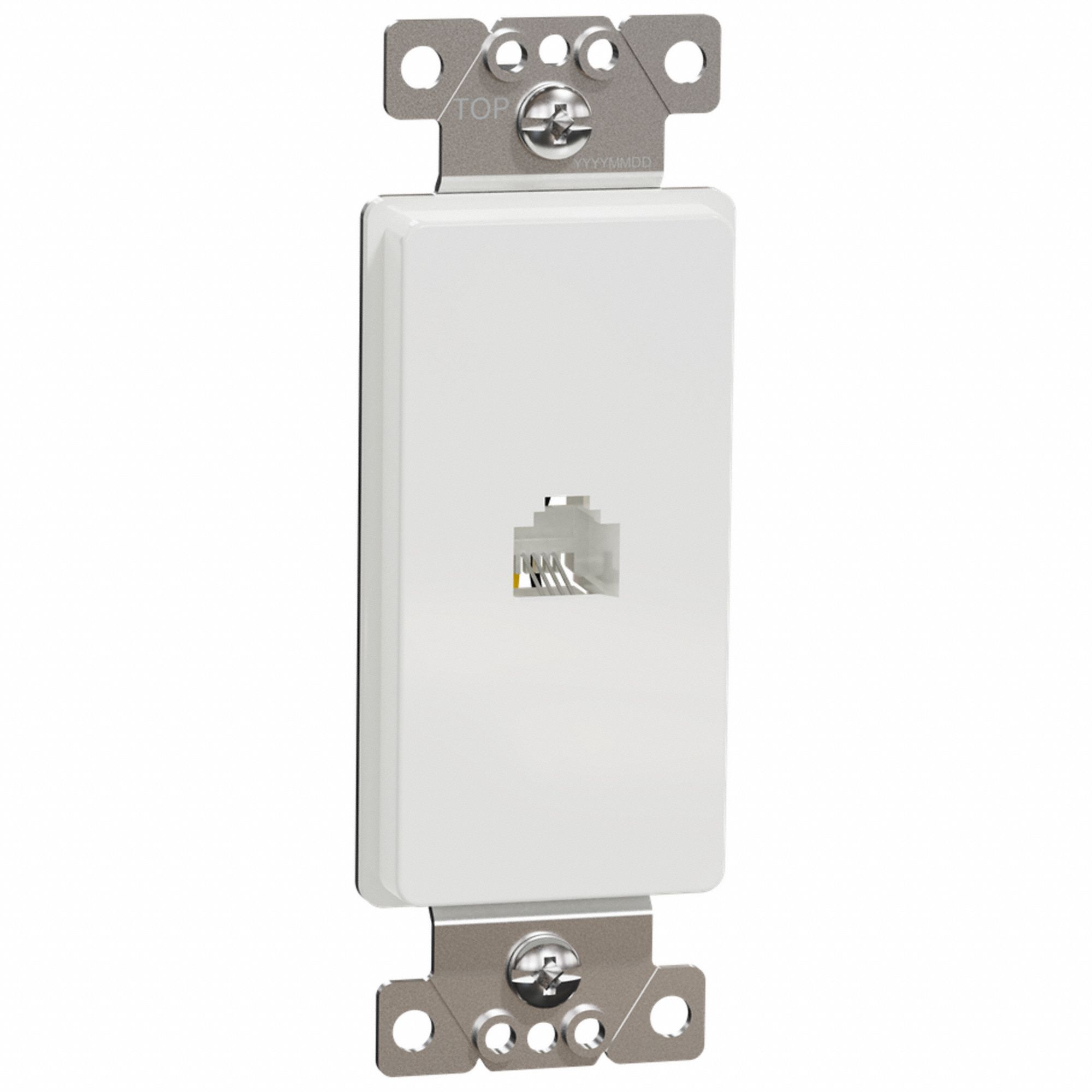 WALL PLATE,4 1/16 IN L,WHITE