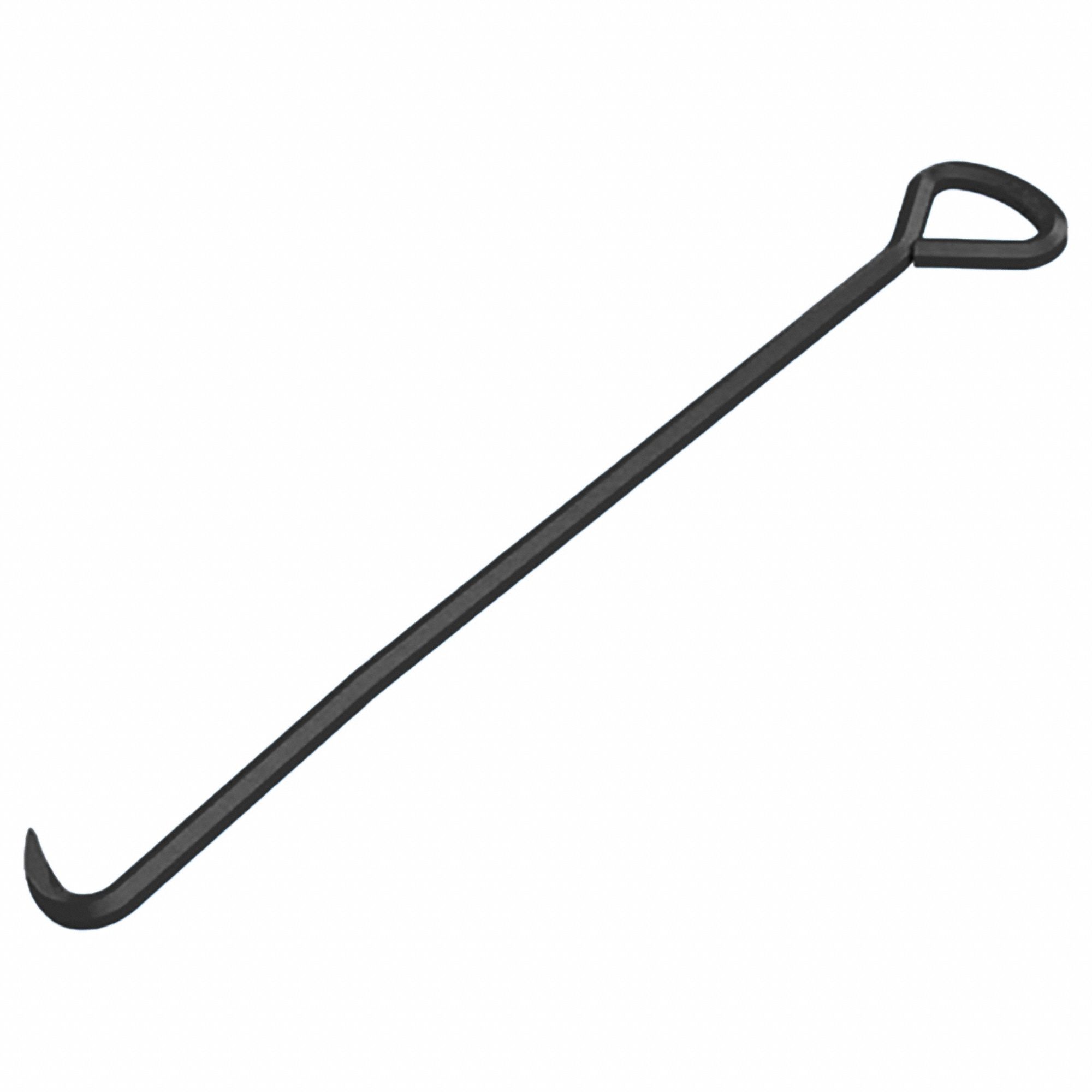 PIG, Iron/Steel, Black, Grate Lifting Hook 452L95TLS330 Grainger