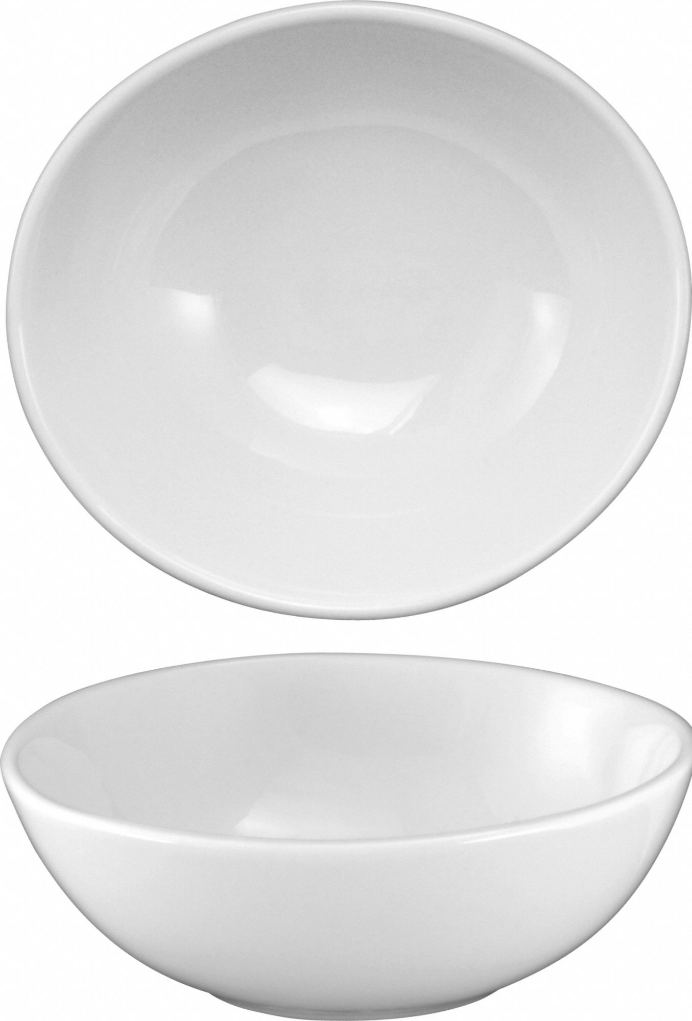 Pasta Bowl: Torino, 11 oz Capacity, European White, Porcelain, 8 in Dia, 2 in Overall Ht