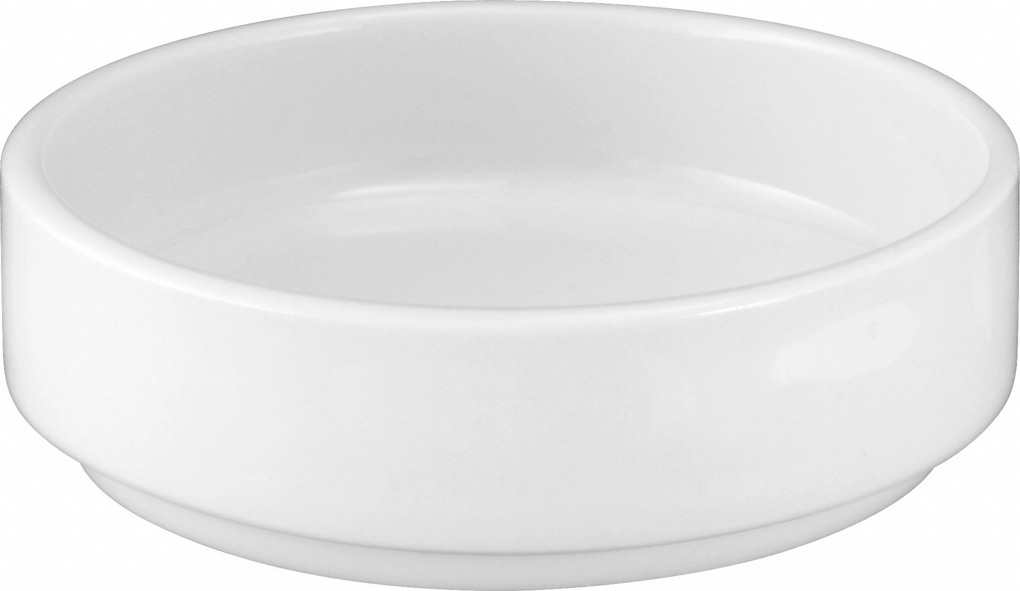 Sauce Dish: 2 oz Capacity, Porcelain, White