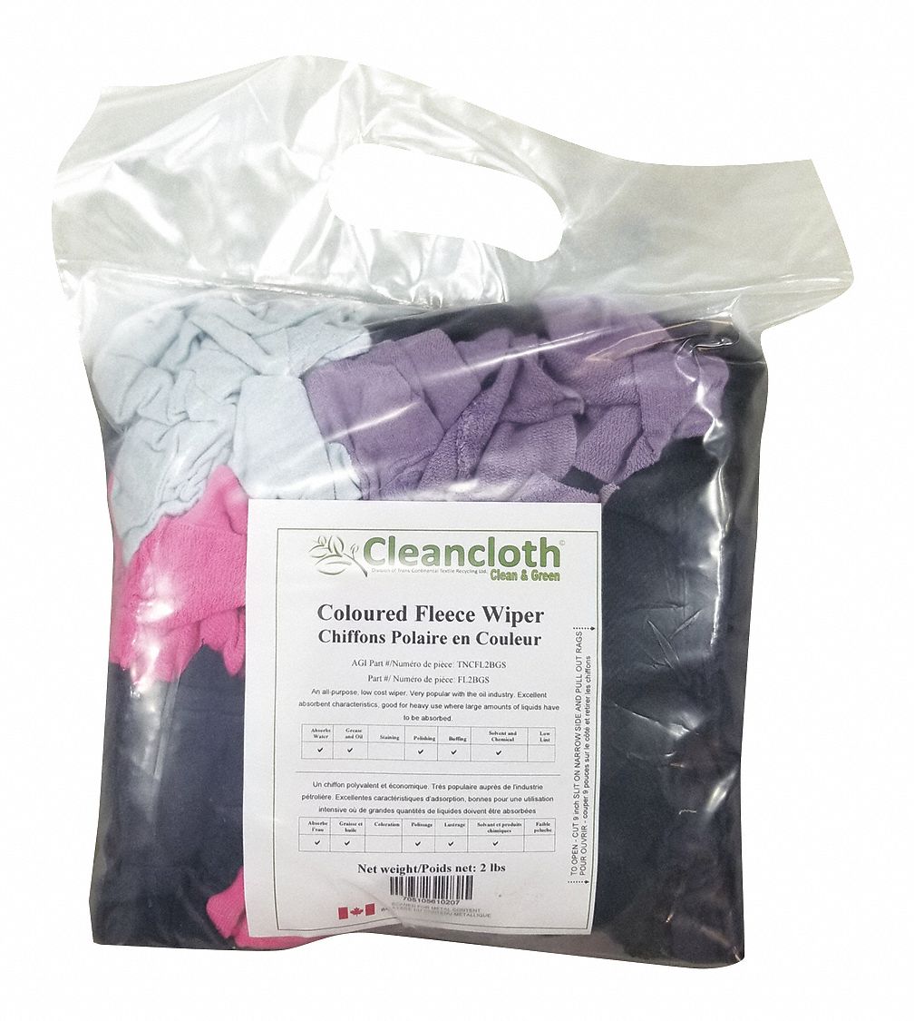 TISSU POLAIRE,HLE ET GRAISSE,COULEURS ASSORS,DIFFÉRENTES TLE,2 LB,CTN,BTE EST DE 10