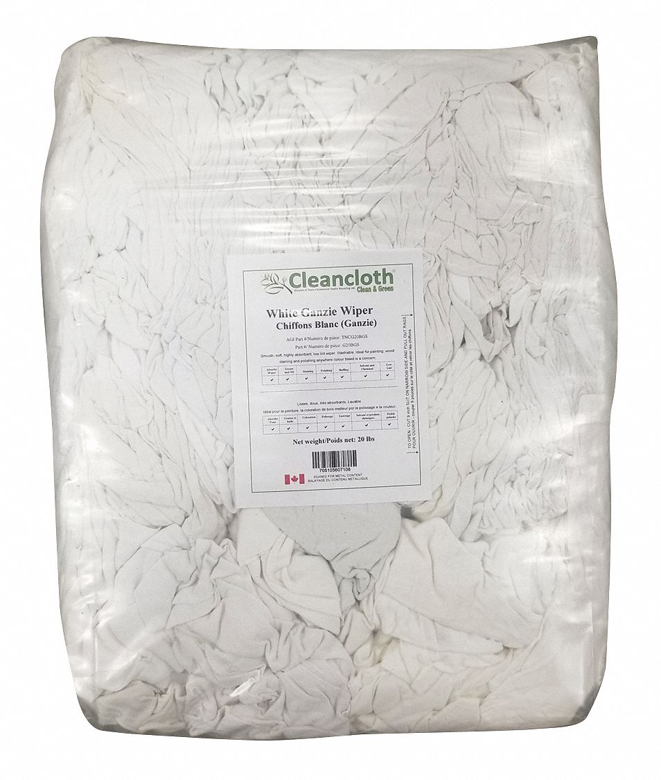 TISSU T-SHIRT GANZIE,PNTR ET TNTR,BLC,DIFFÉRENTES TLE,20 LB,CTN,BTE EST DE 144