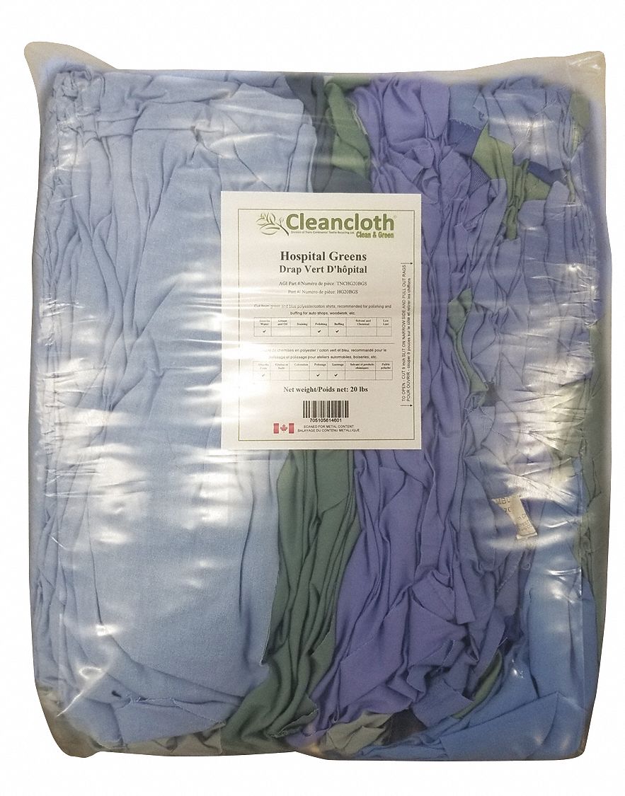 CHIF TISSU,HLE ET GRAISSE,VT FONCÉ,DIFFÉRENTES TLE,20 LB,CTN/POLY,BTE EST DE 148