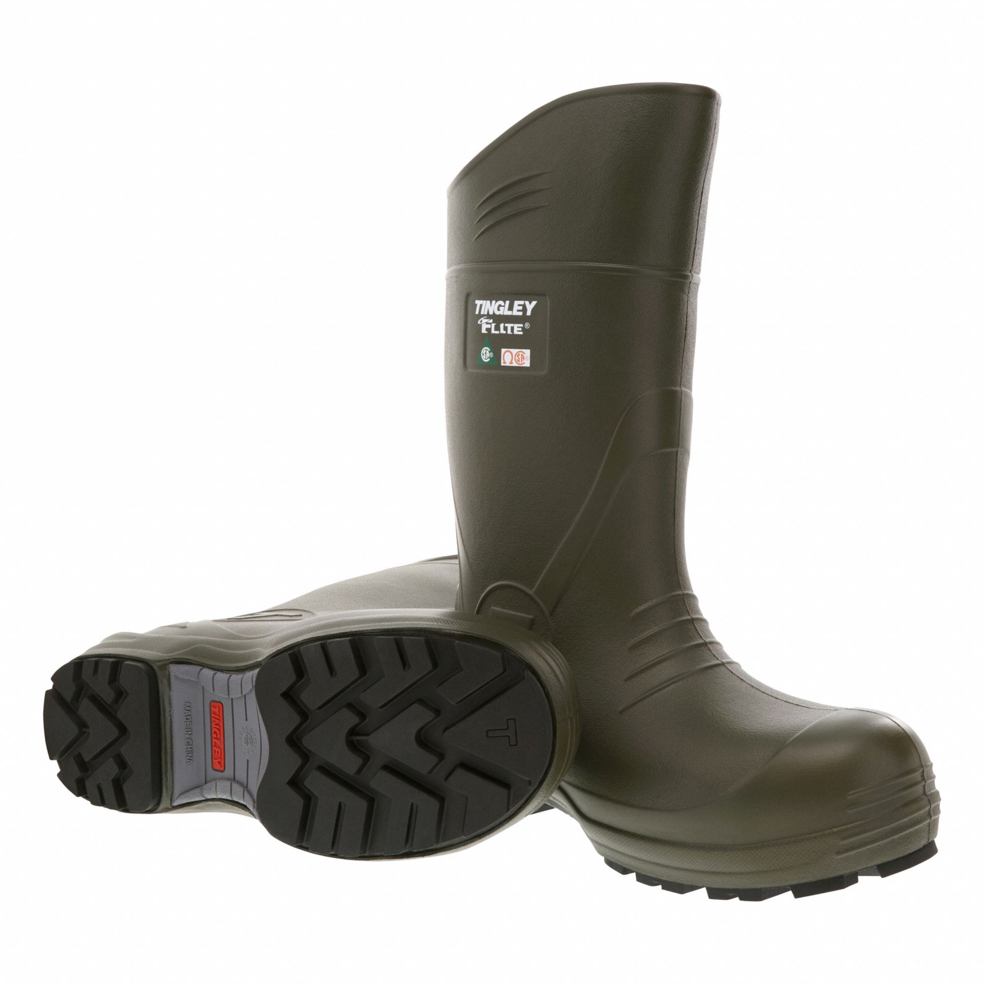 RUBBER BOOTS,UNISEX,GREEN,NITRILE,PR