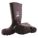 KNEE BOOTS, UNISEX/WATERPROOF/STEEL TOE, BLACK, SIZE 10, 15 IN H, D WIDE, PVC/STEEL