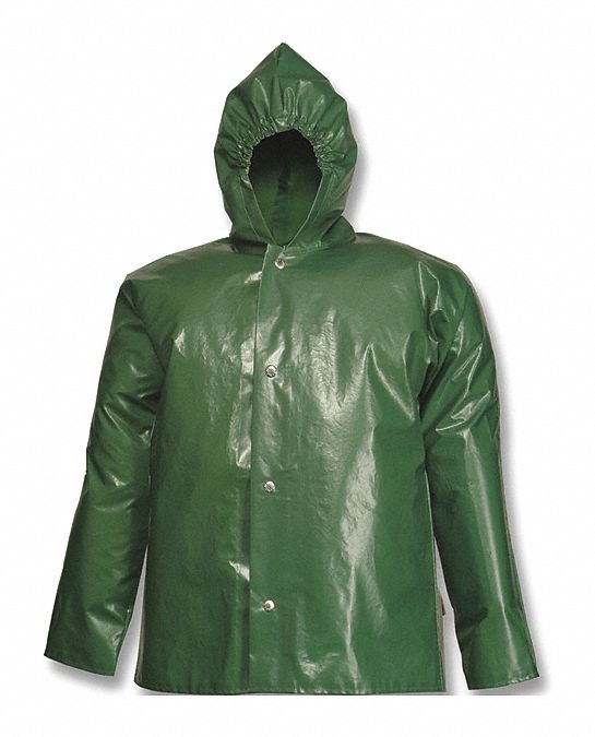 UNISEX IRON EAGLE RAIN JACKET, GOLD, M, NYLON/PUR, RESISTS: ABRASION/OIL/RAIN/MILDEW, 10 MM