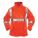 FR JACKET, CSA Z96, ZIPPER/2 POCKETS, SZ 3XL/CHEST 66 IN/32 IN L, ORANGE, PVC/POLYESTER