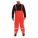 RAIN BIB OVERALL, FLAME RESIST, MENS, SEALED SEAM, ORANGE, XXL, NOMEX