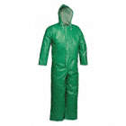 SAFETY FLEX COVERALL, GREEN, 3XL, 62 X 30, POLYESTER, 13 OZ FABRIC