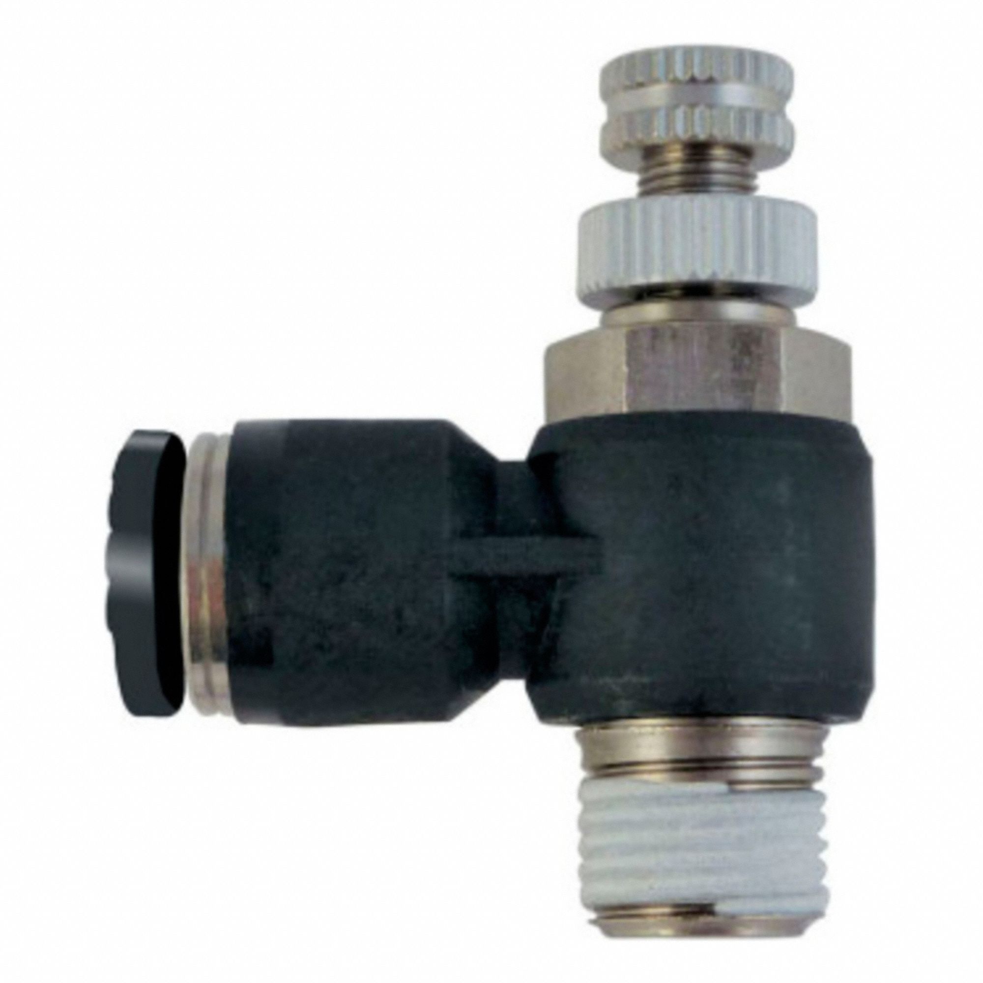 FLOW CONTROL VALVE,POLYMER,1/4" BSPT