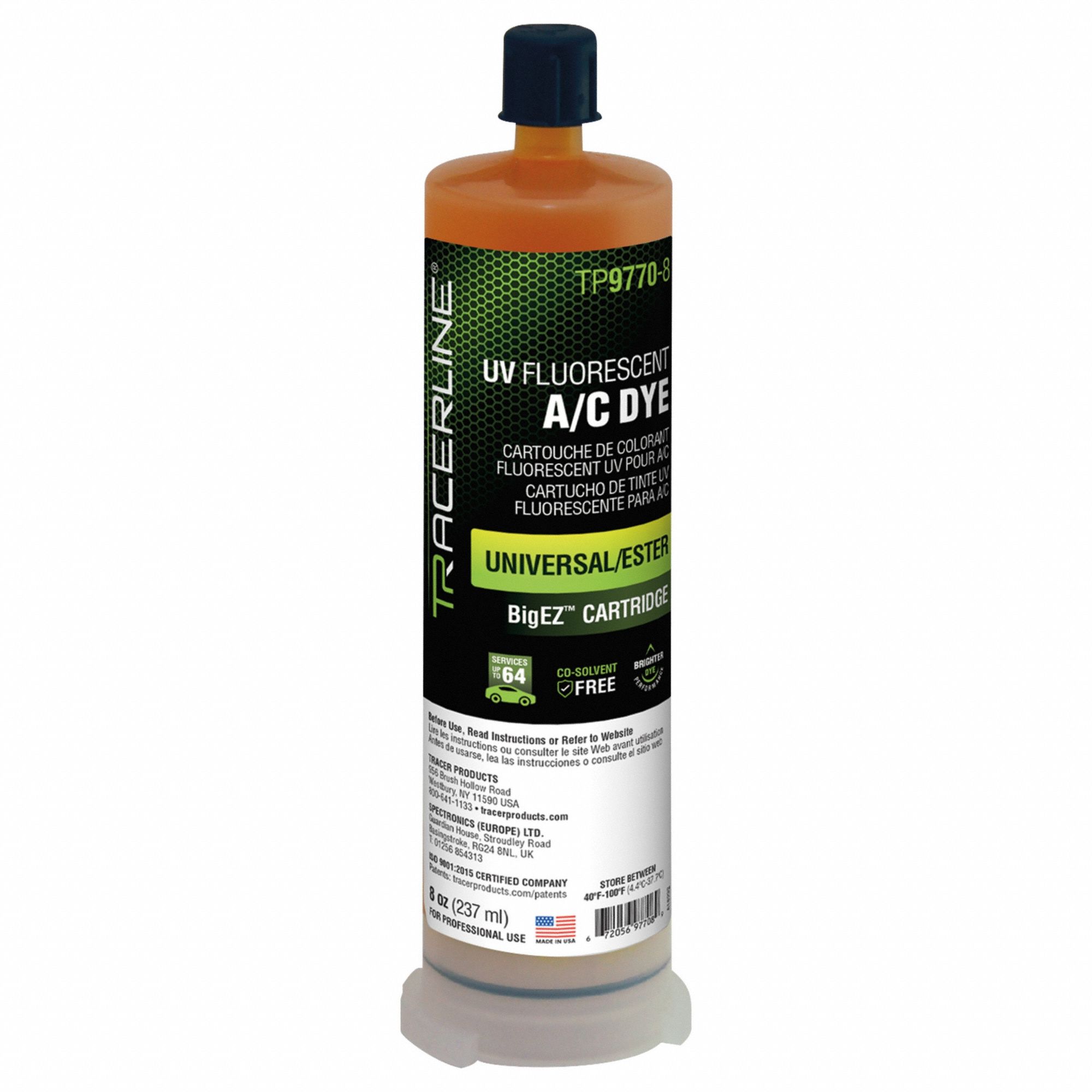 Dye Cartridge: A/C Dye Refill, 1 Pieces, R-1234yf/R-134a