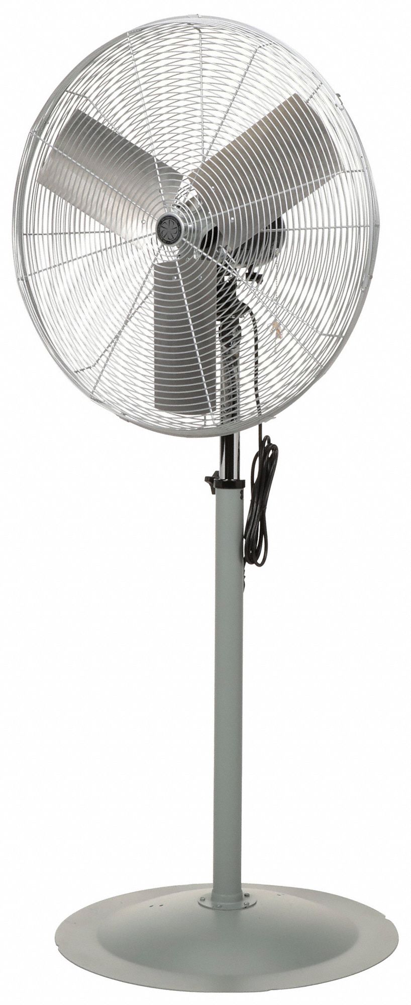 AIR CIRCULATING FAN, 120V, 311, 33½X33X14½X27 IN, ½ IN DIA, 60 HZ, AL, 7,200 CFM, 68 DBA, 12 FOOT CORD