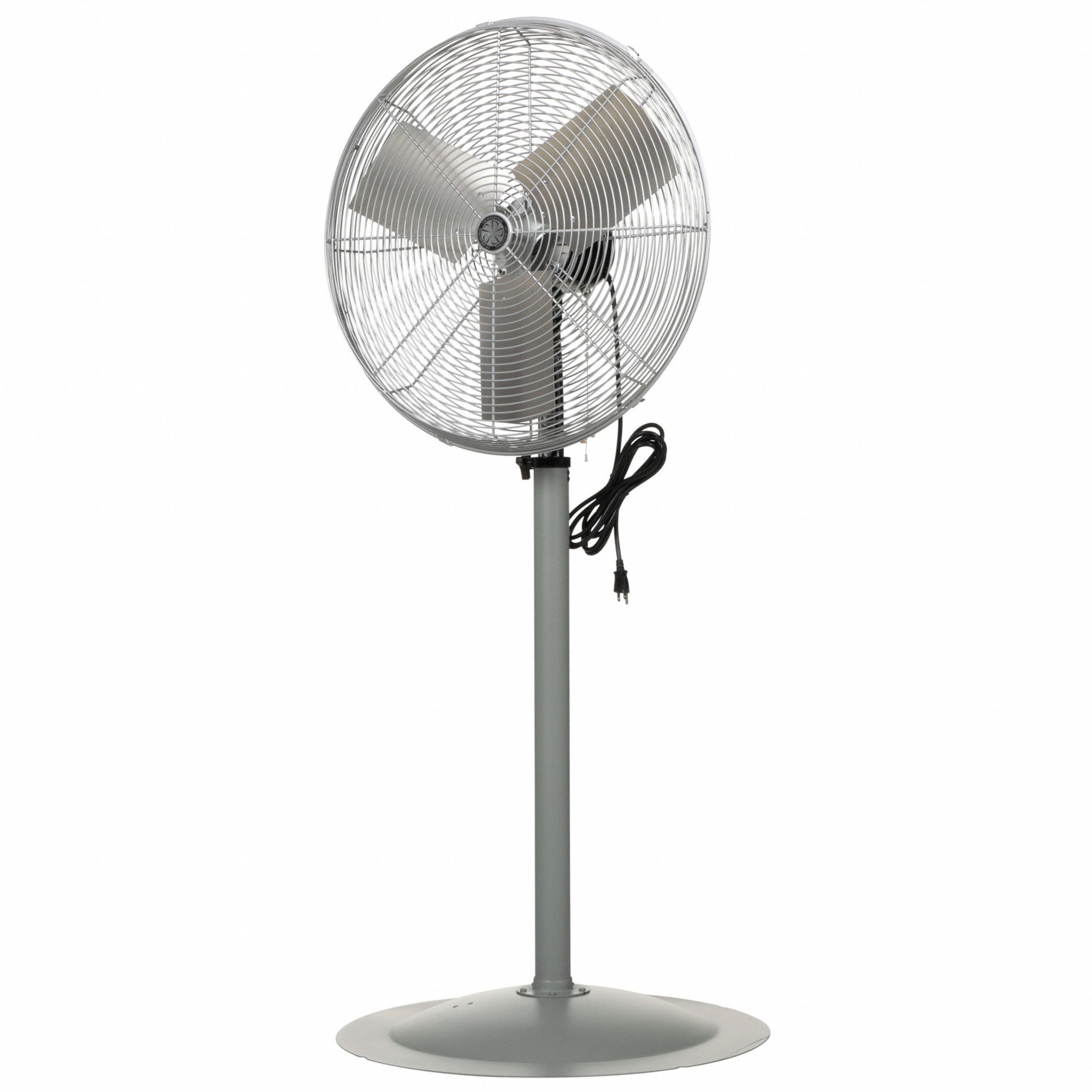 AIR CIRCULATING FAN, 120V, 288, 27X26X14½X27 IN, ½ IN DIA, 60 HZ, AL, 6,000 CFM, 67 DBA, 12 FOOT CORD