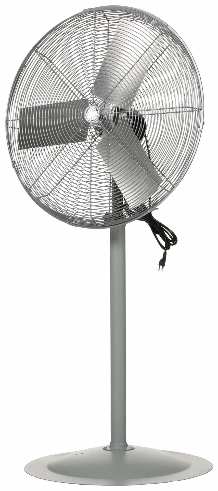 AIR CIRCULATING FAN, 120V, 311, 33½X33X14½X27 IN, ½ IN DIA, 60 HZ, AL, 7,200 CFM, 68 DBA, 12 FOOT CORD