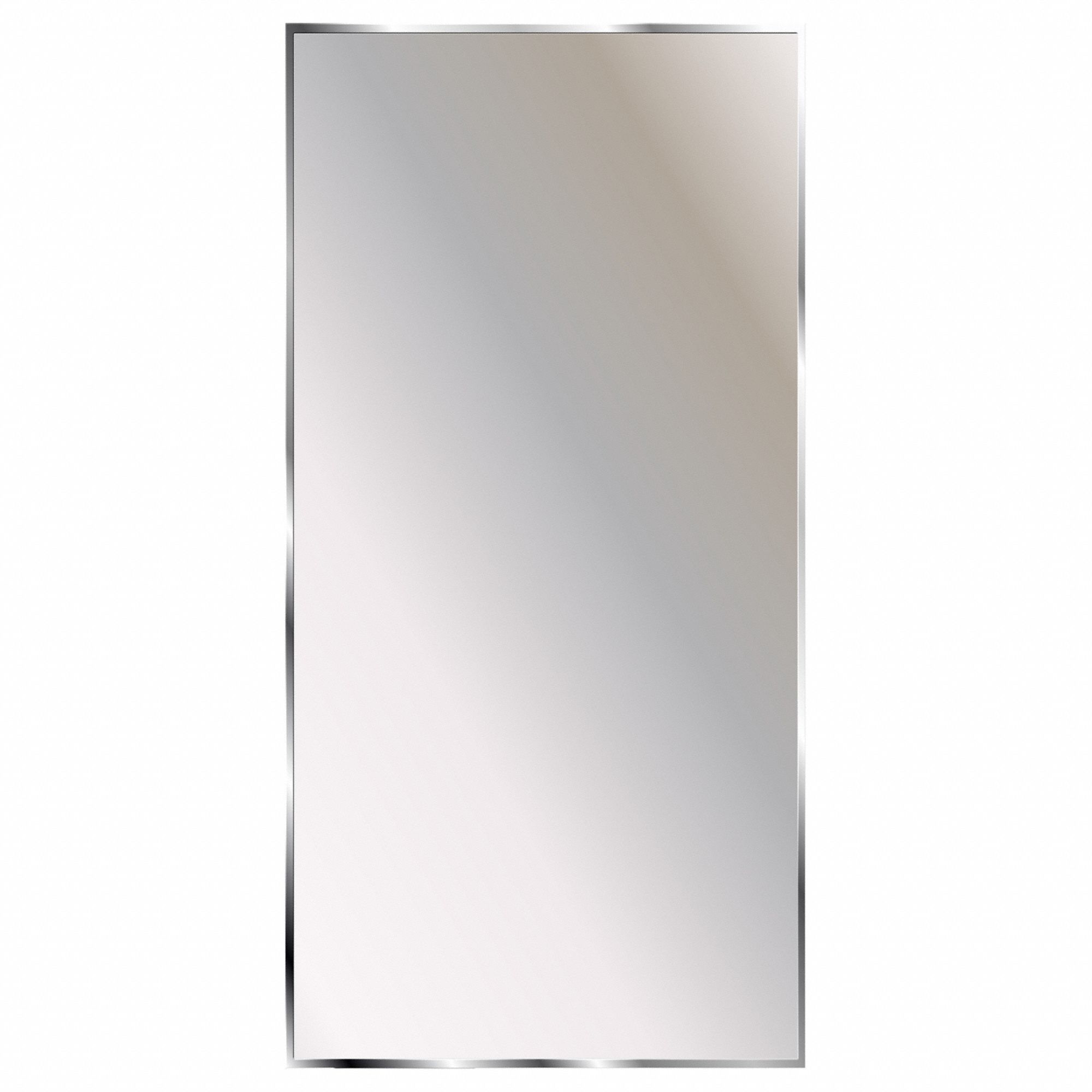 WASHROOM MIRROR: RECTANGULAR, 30 IN X 18 IN X ½ IN, WALL, ACRYLIC, RUST RESISTANT