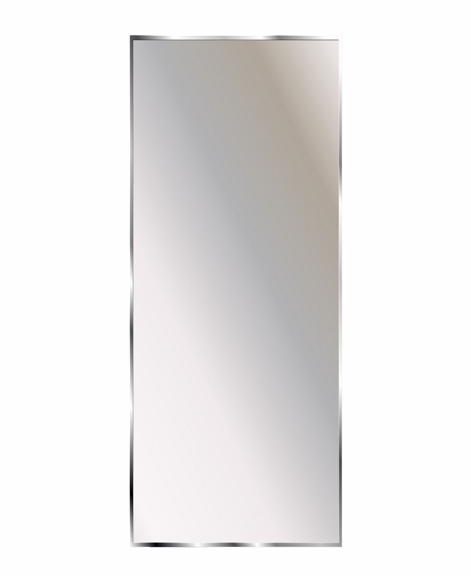 KETCHAM Bathroom Mirror: Rectangular, Acrylic, 36 1/4 in Overall Ht, 18 in Overall Wd, Wall, Satin (MPN TPMA-1836). Key specifications — Brand: KETCHAM; Frame Material: Stainless Steel; Frame Finish: Satin; Frame Color: Silver; Lighted: No.