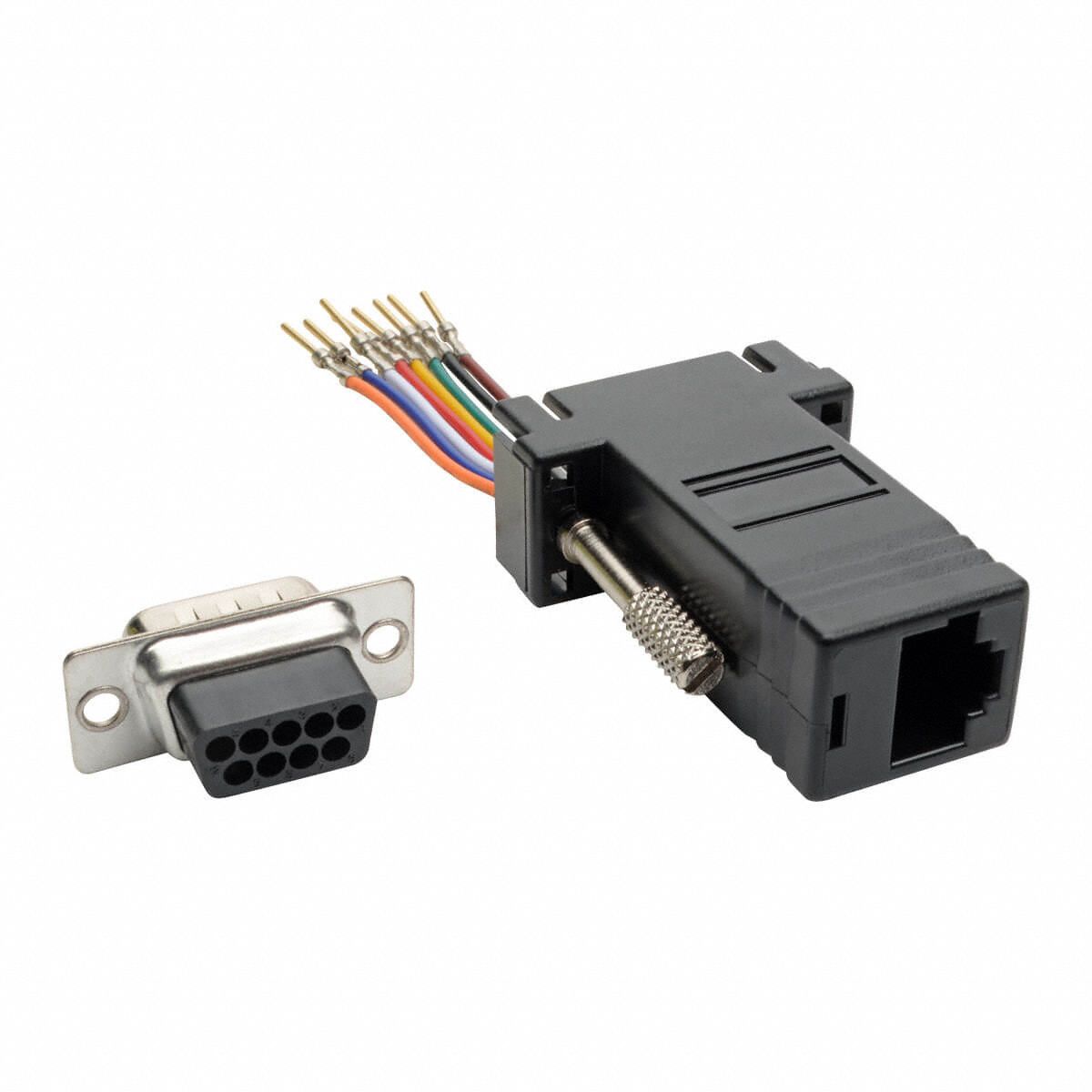 DB9 TO RJ45 MODULAR SERIAL ADAPTER M/F R