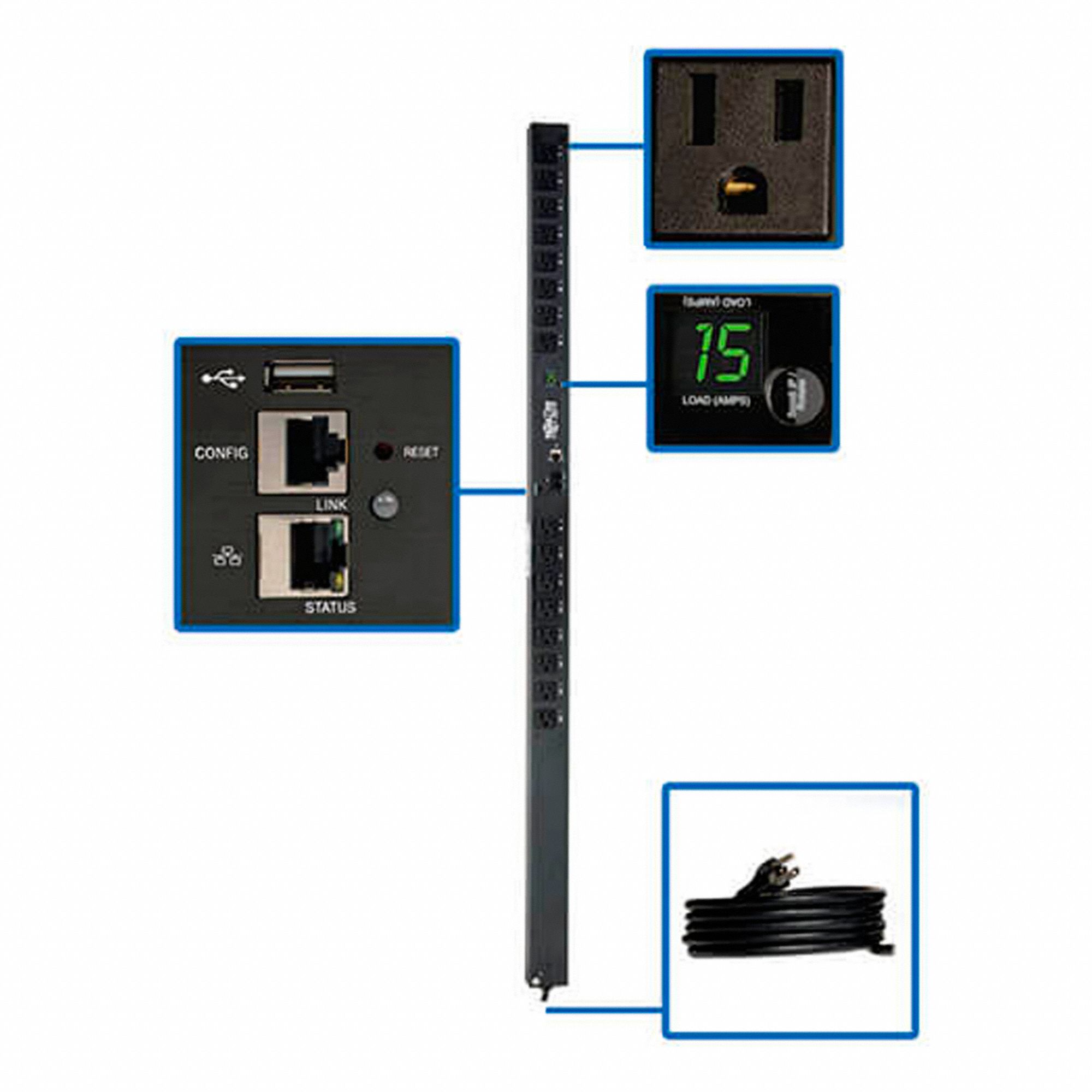 PDU SWITCHED 1.4KW 16 5-15R 120V 15A LX