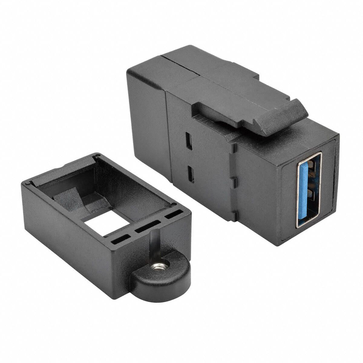 USB 3.0 KEYSTONE PANEL MOUNT COUPLER F/F