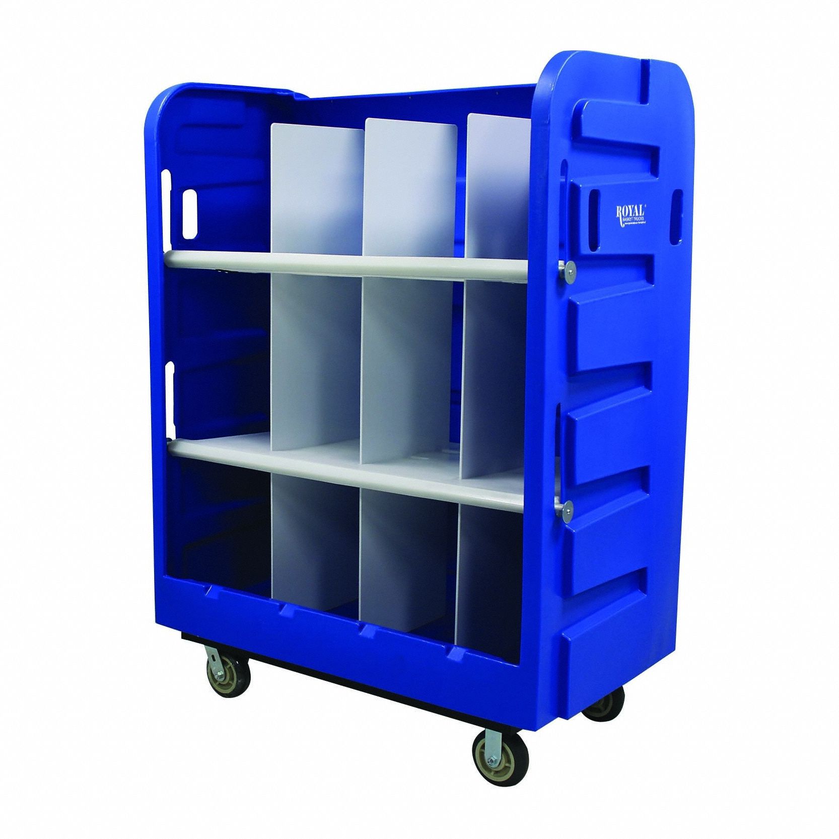 Linen Cart, Molded Plastic Shelves