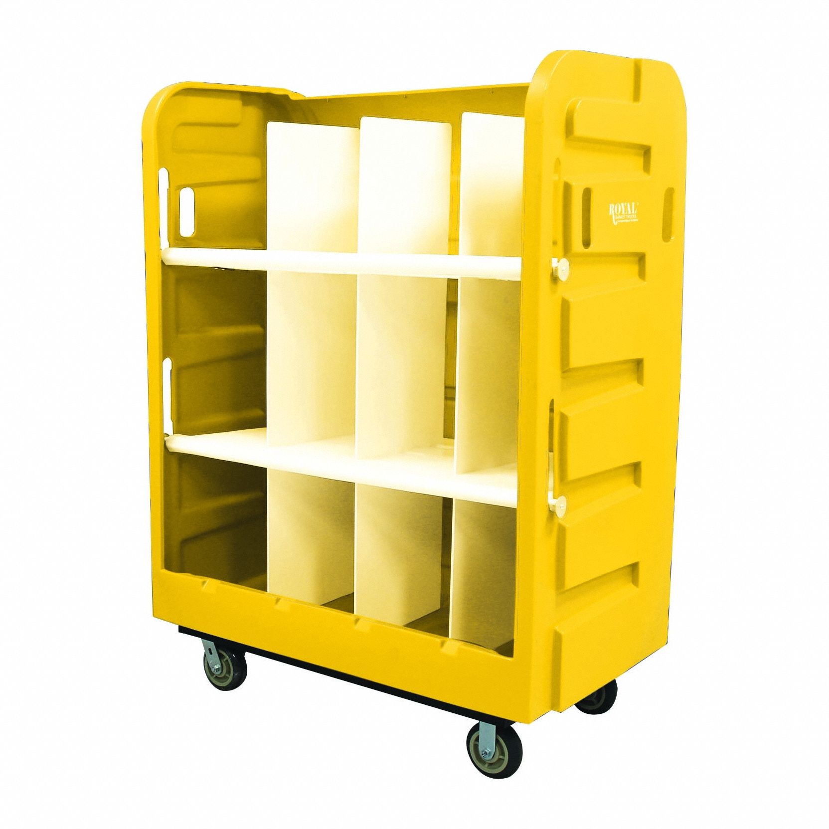 Linen Cart, Molded Plastic Shelves