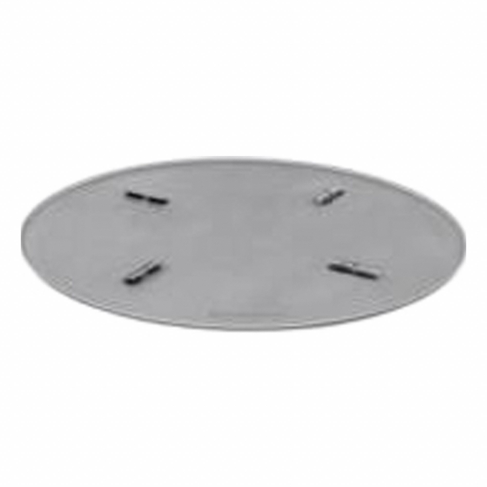 Flat Float Pan: Flat Finish-Round Corners, 47 1/8 in Lg, 47 1/8 in Wd, 48 in Trowel, Steel