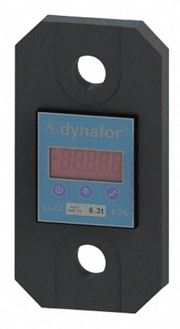 LOAD INDICATOR, DIGITAL, 6300 KG CAP, LCD DISPLAY, 55/64 X 4 25/32 X 9 19/64 IN, ALUMINUM