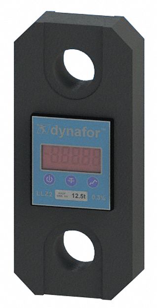 LOAD INDICATOR, DIGITAL, 12500 KG CAP, LCD DISPLAY, 1 49/64 X 4 47/64 X 10 29/32 IN, ALUMINUM